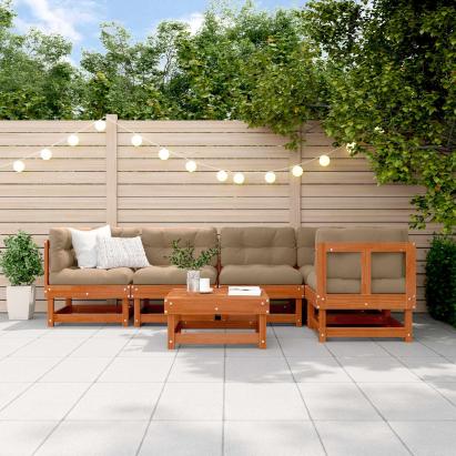Set de lounge pentru grădină 6 pcs Maro ceruit GartenMobel Dekor