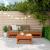 Set de lounge pentru grădină 4 pcs Maro ceruit GartenMobel Dekor