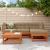 Set de lounge pentru grădină 5 pcs Maro Ceară Lemn masiv de pin GartenMobel Dekor