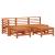Set de lounge pentru grădină 5 pcs Maro Ceară Lemn masiv de pin GartenMobel Dekor