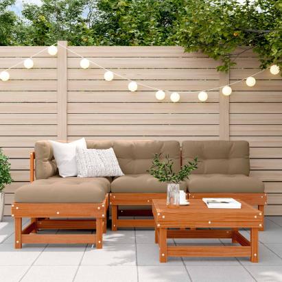 Set de lounge pentru grădină 13 pcs Maro ceruit GartenMobel Dekor
