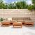 Set de lounge pentru grădină 6 pcs Maro Ceară Lemn masiv de pin GartenMobel Dekor