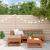 Set de lounge pentru grădină 5 pcs Maro Ceară Lemn masiv de pin GartenMobel Dekor