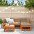 Set de lounge pentru grădină 5 pcs Maro ceruit GartenMobel Dekor