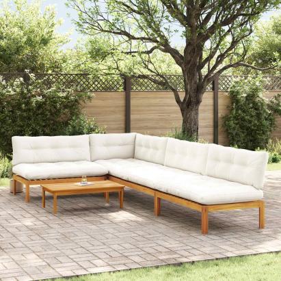 5 Bucată Unități de Canapea Palet pentru Grădină GartenMobel Dekor