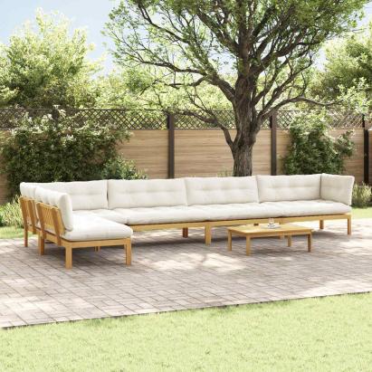 6 Bucată Unități de Canapea Palet pentru Grădină GartenMobel Dekor