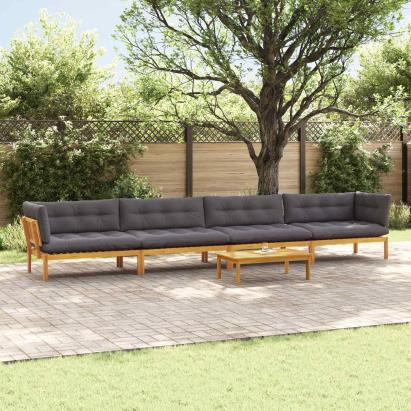 5 Bucată Unități de Canapea Palet pentru Grădină GartenMobel Dekor