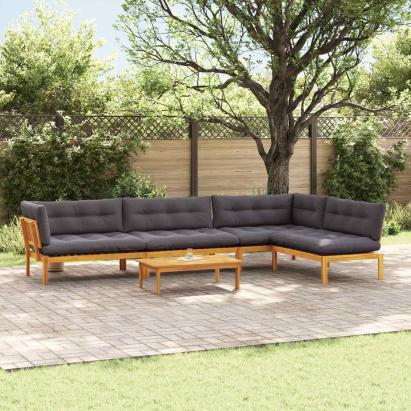 5 Bucată Unități de Canapea Palet pentru Grădină GartenMobel Dekor