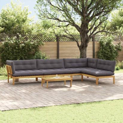 5 Bucată Unități de Canapea Palet pentru Grădină GartenMobel Dekor