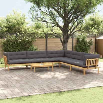 6 Bucată Unități de Canapea Palet pentru Grădină GartenMobel Dekor