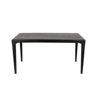 Masă de grădină din plastic Leziter Odina, grafit, 150x90x74 cm