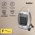 Încălzitor ceramic electric Leziter Loa, 750W/1500W, termostat reglabil