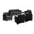 Set mobilier de grădină Leziter Nero III, 7 locuri, grafit