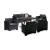 Set mobilier de grădină Leziter Nero III, 7 locuri, grafit