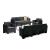Set mobilier de grădină Leziter Nero III, 8 locuri, grafit
