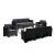 Set mobilier de grădină Leziter Nero III, 8 locuri, grafit