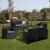 Set mobilier de grădină Leziter Nero III Big, 6 locuri, grafit