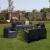 Set mobilier de grădină Leziter Nero III Large, 7 locuri, grafit