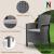 Set mobilier de grădină Odima 4+1 din plastic, grafit, aspect ratan