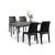 Set mobilier de grădină Leziter Pauli 4+1, grafit, masă și 4 scaune