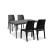Set mobilier de grădină Leziter Pauli 4+1, grafit, masă și 4 scaune