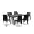 Set mobilier de grădină Leziter Pauli 6+1, grafit, masă și 6 scaune