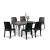 Set mobilier de grădină Leziter Pauli 6+1, grafit, masă și 6 scaune