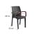 Set mobilier de grădină Leziter Prato 6+1, 6 scaune și masă, grafit