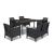 Set mobilier de grădină Leziter Venus III, 6 locuri, grafit