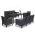 Set mobilier de grădină Leziter Venus III, 8 locuri, grafit