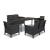 Set mobilier de grădină Leziter Venus III Big, 6 locuri, grafit