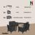 Set mobilier de grădină Leziter Venus III Big, 6 locuri, grafit