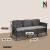 Set mobilier de grădină Leziter Venus III Large, 7 locuri, grafit