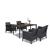 Set mobilier de grădină Leziter Venus III, 4 locuri, grafit