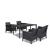 Set mobilier de grădină Leziter Venus III, 4 locuri, grafit