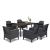 Set mobilier de grădină Leziter Venus III, 6 locuri, grafit