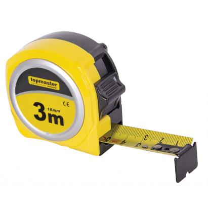 Ruletă compactă 5 m x 19 mm Topmaster, carcasă ABS antisoc