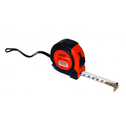 Ruletă cauciucată 5 m x 19 mm cu autoblocare și vârf magnetizat Gadget