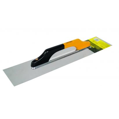Gletieră fără dinți 600x130 mm din inox, cu mâner ergonomic Topmaster