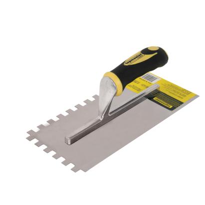 Gletieră cu dinți 8x8 mm, inox, mâner plastic, 280x120 mm Topmaster