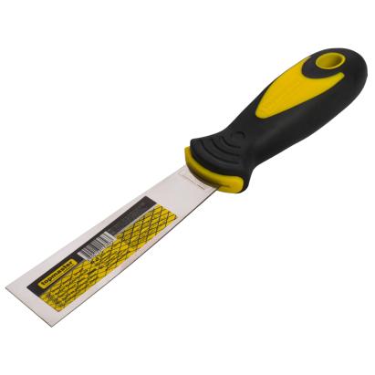 Șpaclu din inox 25 mm cu mâner ergonomic din plastic Topmaster