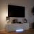 Mobilier TV cu LED Alb 140 x 34 x 40 cm Lemn prelucrat GartenMobel Dekor