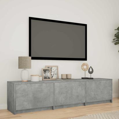 Mobilier TV cu LED Gri Beton 165 x 34 x 40 cm Lemn prelucrat GartenMobel Dekor