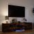 Mobilier TV cu LED cu LED Stejar Afumat 165 x 34 x 40 cm GartenMobel Dekor
