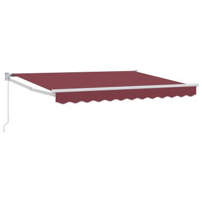 Copertină retractabilă manuală Burgundy 2,5 x 2 m GartenMobel Dekor