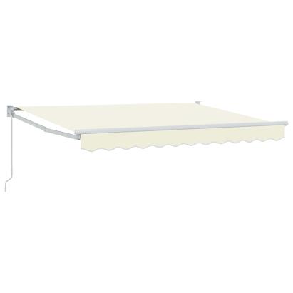 Copertină retractabilă manuală Crem 3,5 x 2 m GartenMobel Dekor