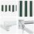 Copertină retractabilă manuală Verde și alb 3,5 x 2 m GartenMobel Dekor