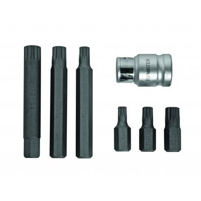 Set biti XZN M6-M12 Topmaster Pro, 6 piese, otel S2