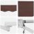 Marchiză retractabilă electrică maro 4x2 m, cu telecomandă și manivelă