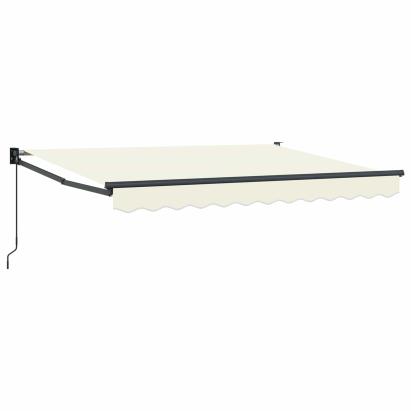 Copertină retractabilă manuală Crem 3 x 2 m GartenMobel Dekor